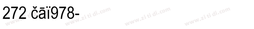 272 cai978字体转换